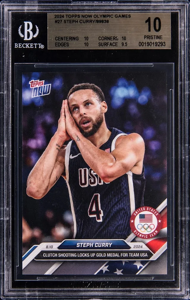 2024-25 Topps Now Steph Curry Olympic Games #27 card image