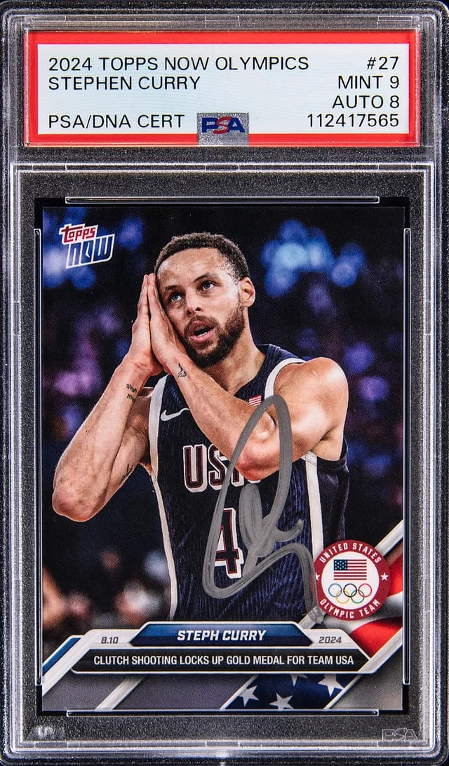 2024-25 Topps Now Stephen Curry Olympics #27 card image