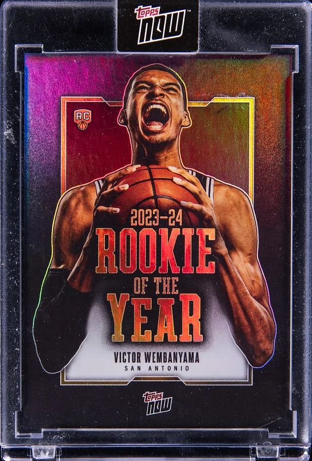 2024-25 Topps Now Victor Wembanyama - Topps Encased Of The Year #VW-6 card image