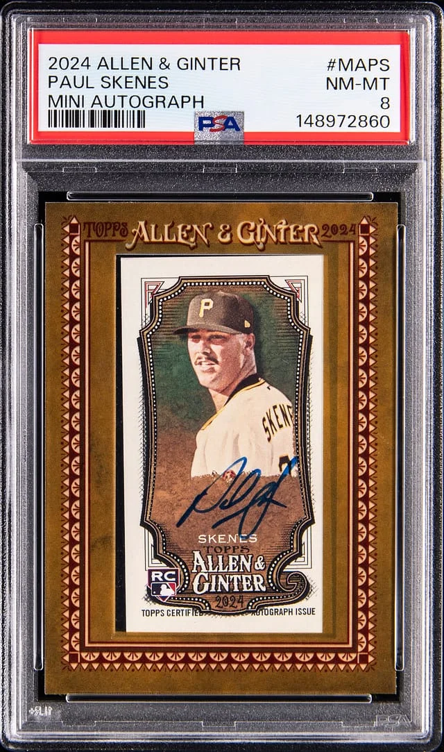 2024 Allen & Ginter Paul Skenes Mini Autograph #MA-PS card image