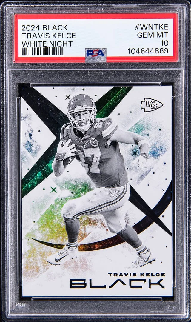 2024 Black White Night Travis Kelce #WNTKE card image