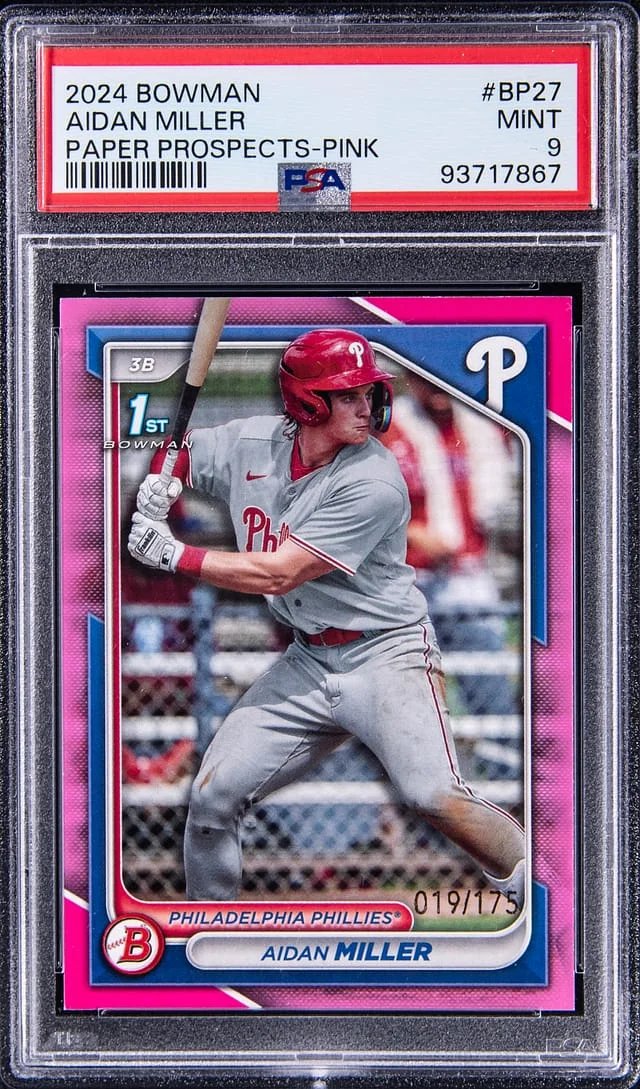 2024 Bowman Aidan Miller Paper Prospects Pink #BP27 card image