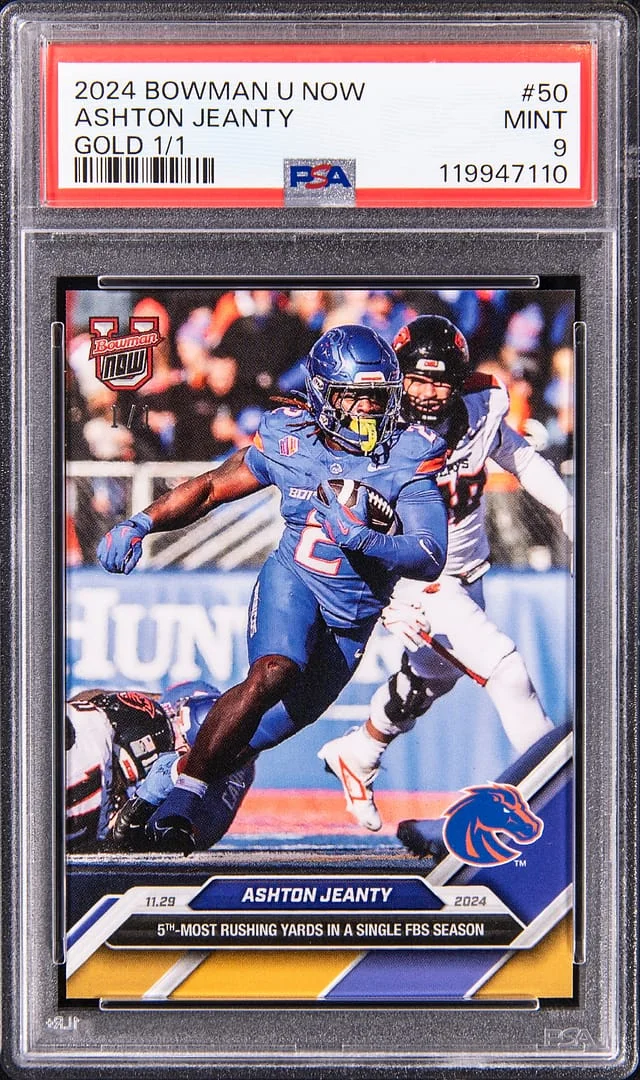2024 Bowman Ashton Jeanty U Now Gold #50 card image