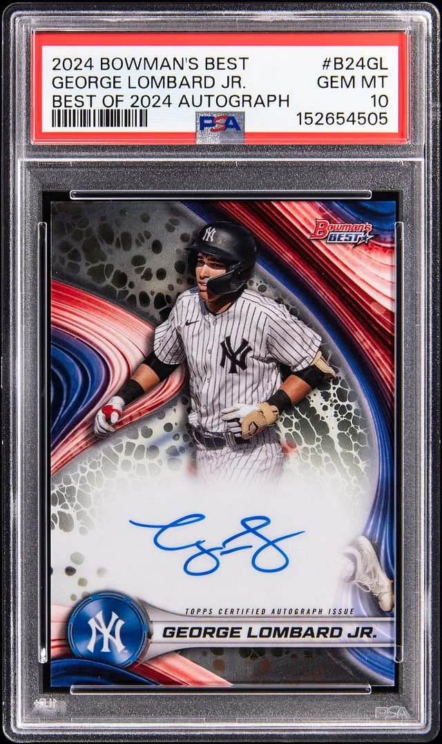 2024 Bowman Best George Lombard Jr. Best of 2024 Autograph #B24-GL card image