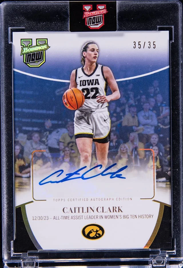 2024 Bowman Caitlin Clark Now Autograph #11-AUT card image