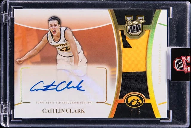 2024 Bowman Caitlin Clark U Now Autograph Relics #2 card image