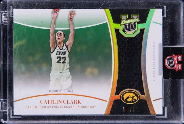 2024 Bowman Caitlin Clark Game-Used Relic - Topps Encased U Now #15-REL card image