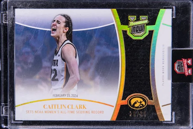 2024 Bowman Caitlin Clark Relic - Topps Encased U Now #14-REL card image