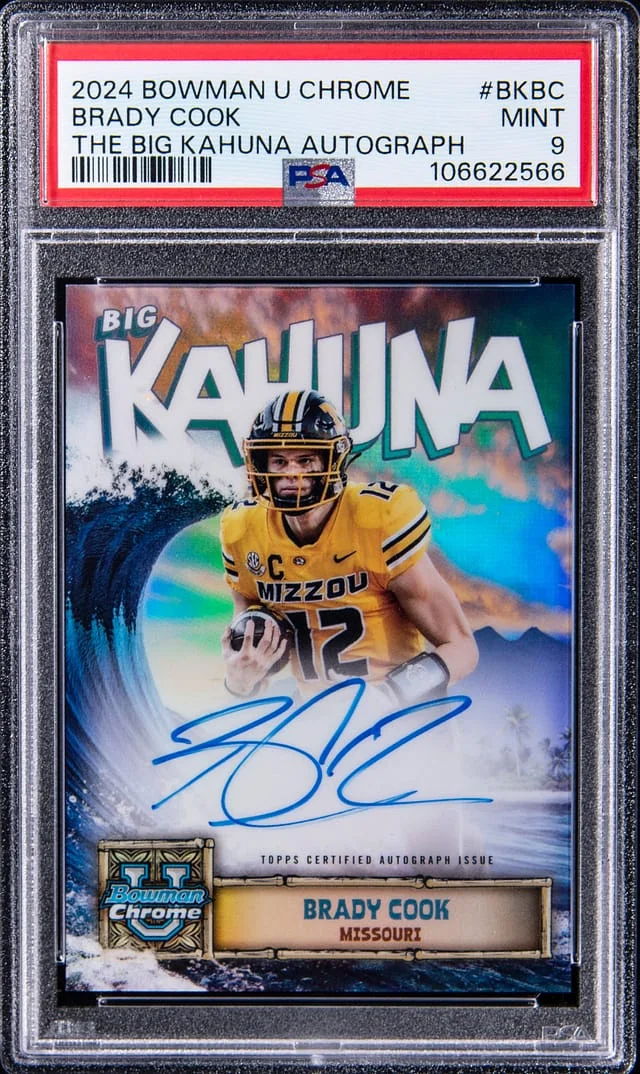 2024 Bowman Chrome Brady Cook U The Big Kahuna Autograph #BK-BC card image