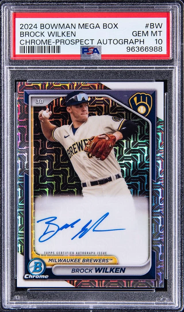 2024 Bowman Chrome Brock Wilken Megabox Prospect Autograph #BMA-BW card image