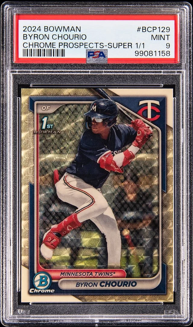2024 Bowman Chrome Byron Chourio SuperFractor #BCP-129 card image
