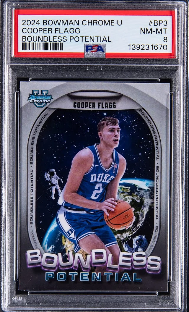2024 Bowman Chrome Cooper Flagg U Boundless Potential #BP-3 card image