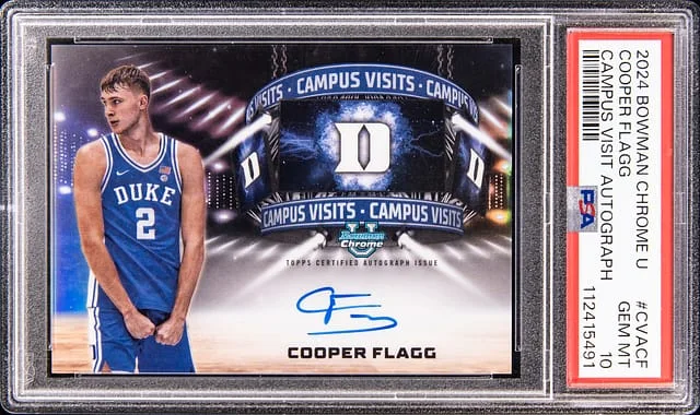 2024 Bowman Chrome Cooper Flagg U Campus Visit Autograph #CVA-CF card image