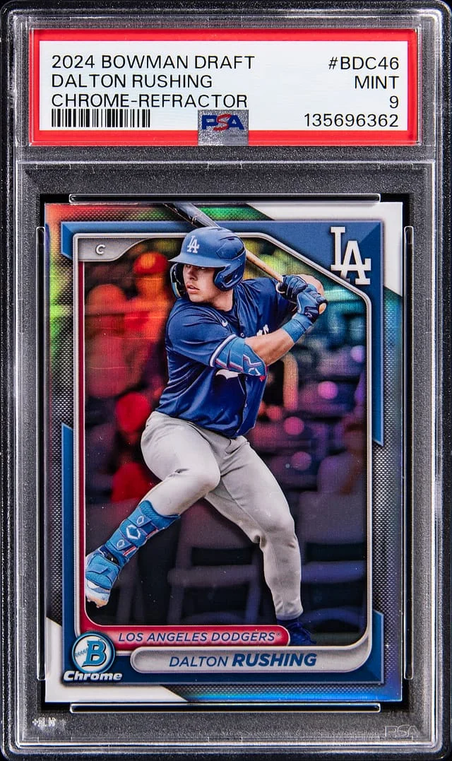 2024 Bowman Chrome Dalton Rushing Refractor #BDC-46 card image