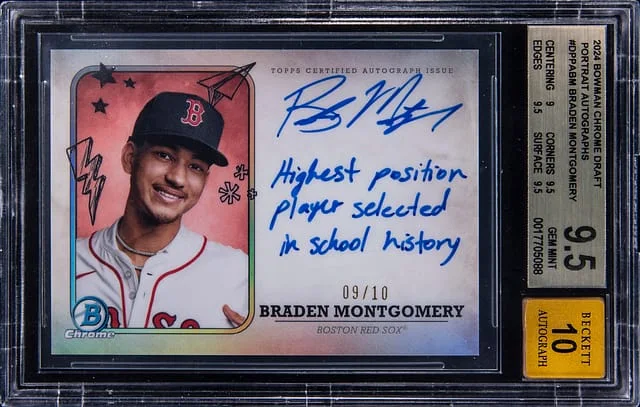 2024 Bowman Chrome Draft Braden Montgomery Portrait Autographs #DPPA-BM card image