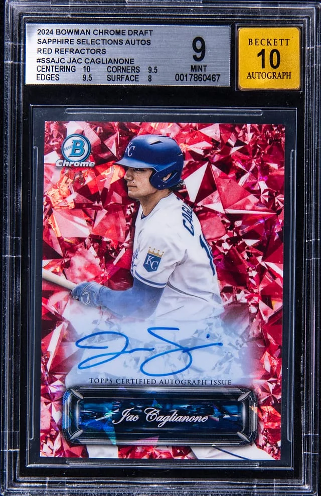 2024 Bowman Chrome Draft Jac Caglianone Sapphire Edition Sapphire Selections Autograph #SSA-JC card image