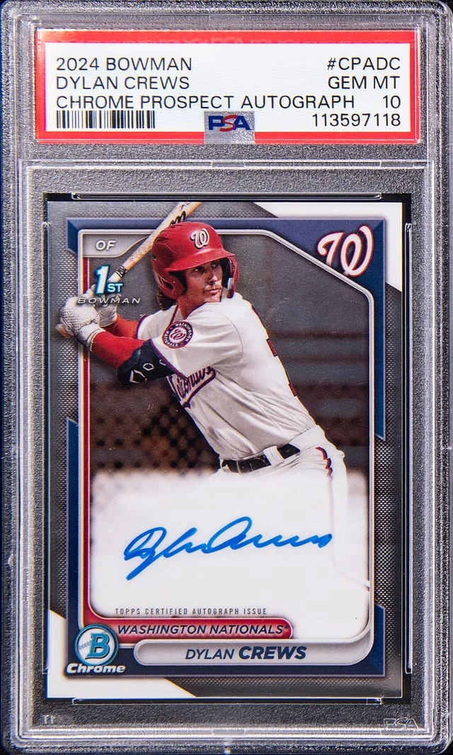2024 Bowman Chrome Dylan Crews Prospect Autograph #CPADC card image