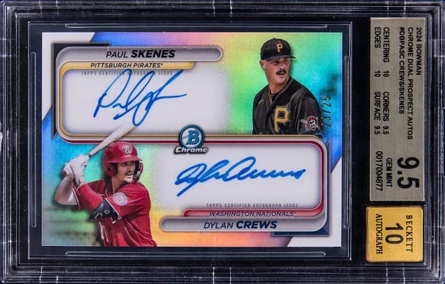 2024 Bowman Chrome Dylan Crews/Paul Skenes Dual Prospect Autographs #DBPA-SC card image