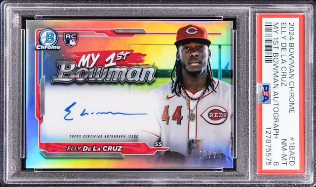 2024 Bowman Chrome Elly De La Cruz My 1st Bowman Autographs SuperFractor #1BA-ED card image