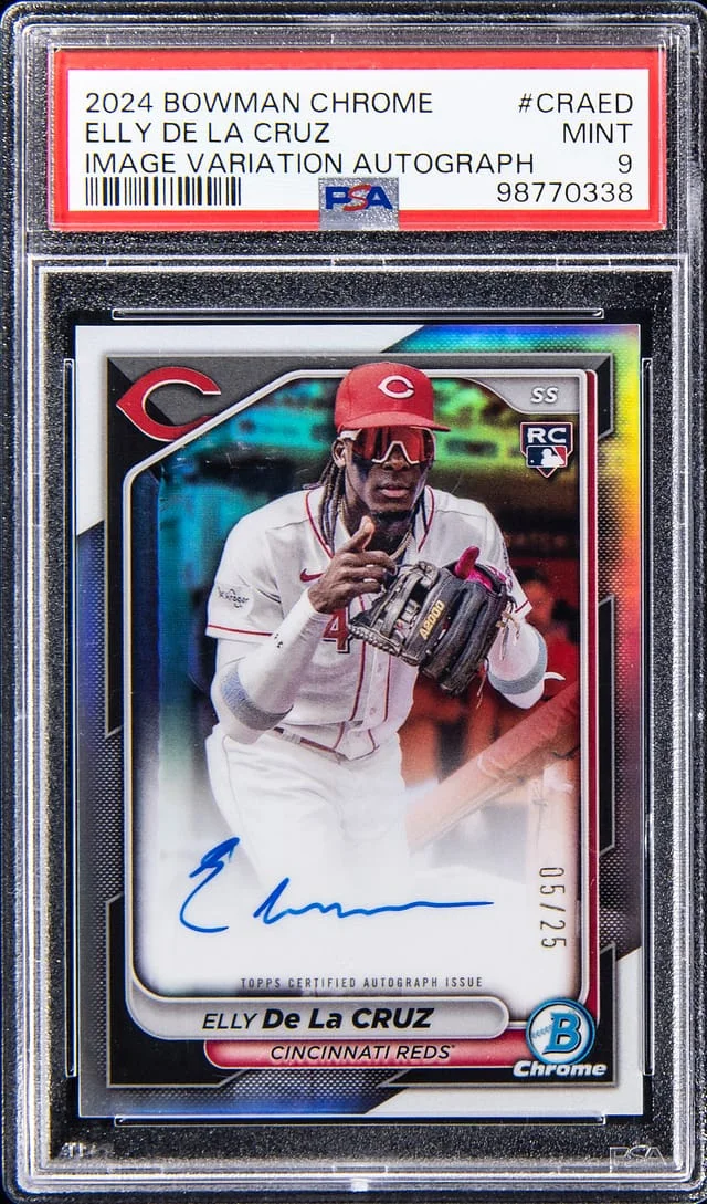 2024 Bowman Chrome Elly De La Cruz Autographs Gold Refractor #CRA-ED card image