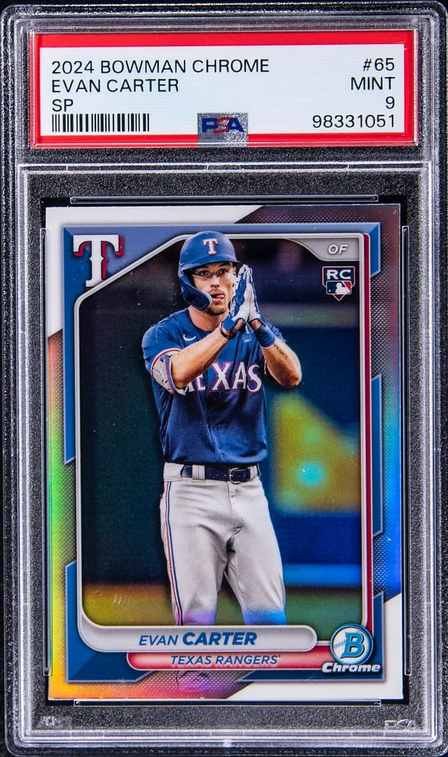 2024 Bowman Chrome Evan Carter SP #65 card image