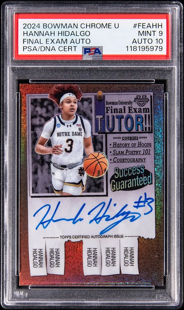 2024 Bowman Chrome Hannah Hidalgo U Final Exam Autograph #FEA-HH card image