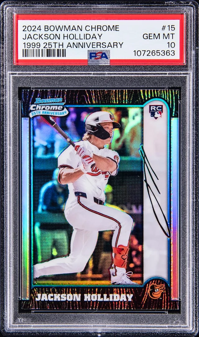2024 Bowman Chrome Jackson Holliday 1999 25th Anniversary #BC25-15 card image
