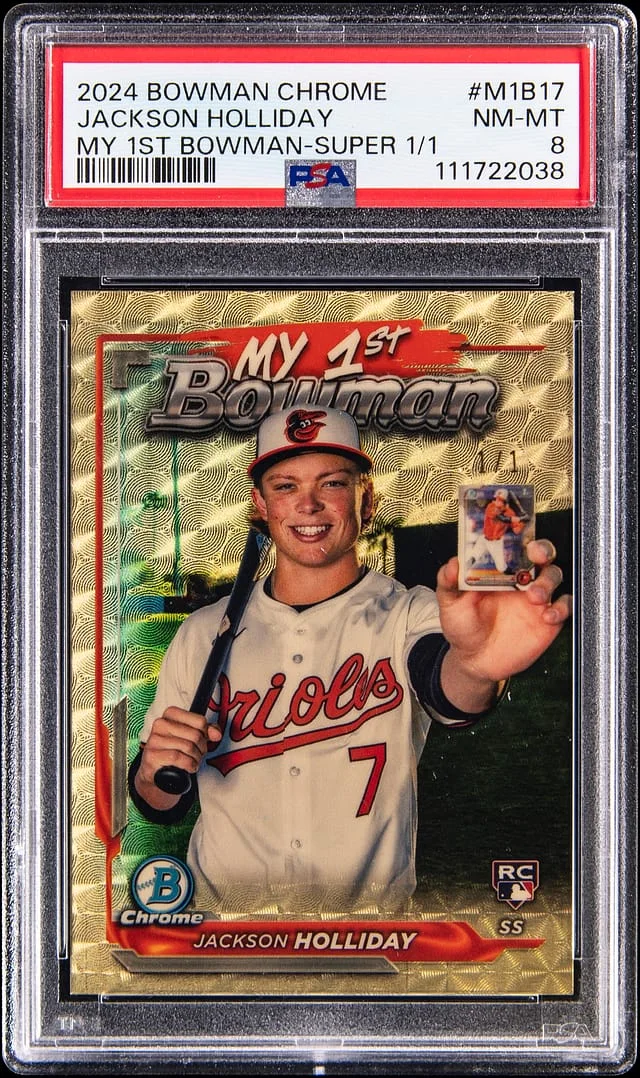 2024 Bowman Chrome Jackson Holliday My 1st Bowman Superfractor #M1B-17 card image
