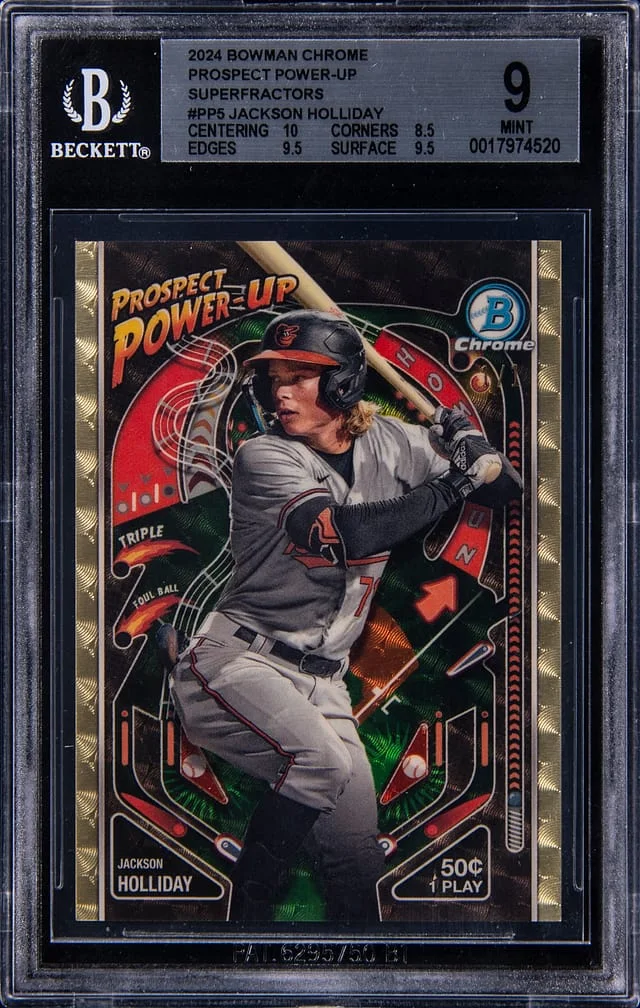 2024 Bowman Chrome Jackson Holliday Prospect Power-Up SuperFractor #PP-5 card image