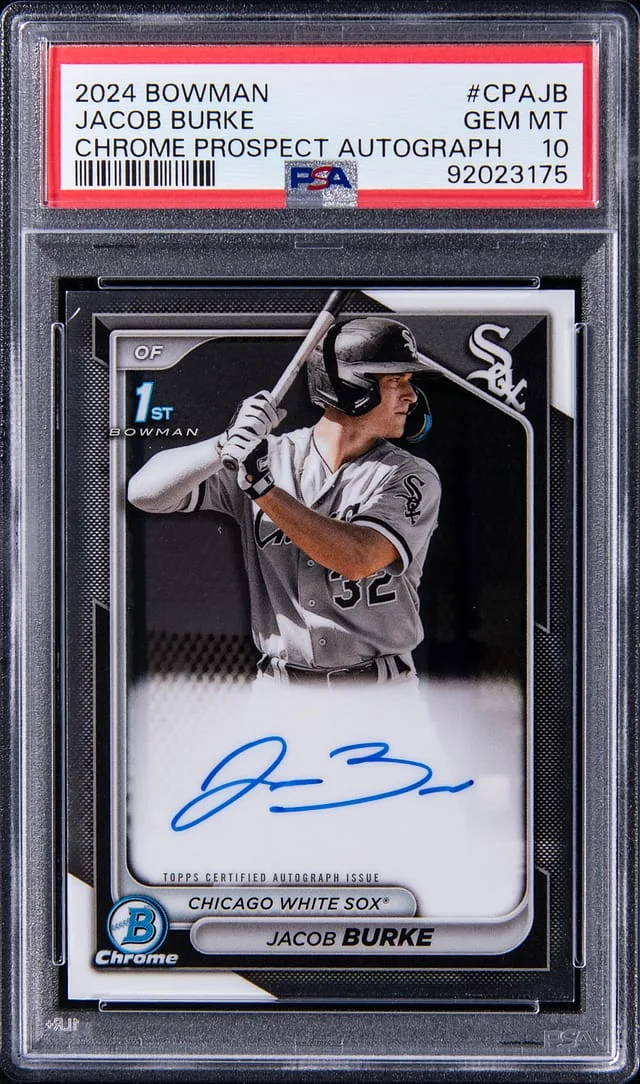 2024 Bowman Chrome Jacob Burke Prospect Autograph #CPA-JB card image