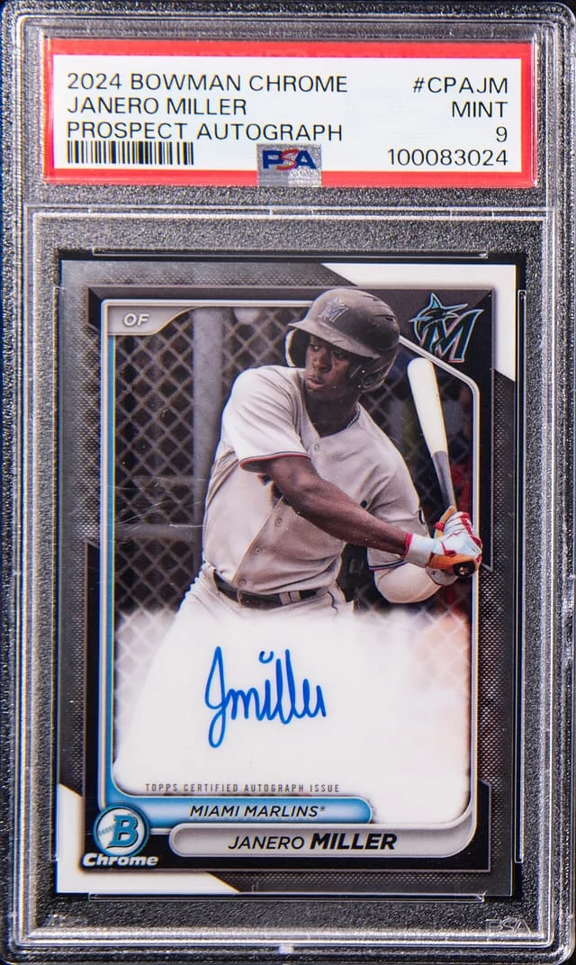 2024 Bowman Chrome Janero Miller Prospect Autograph #CPA-JM card image