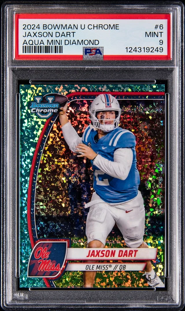 2024 Bowman Chrome Jaxson Dart Aqua Mini Diamond #6 card image