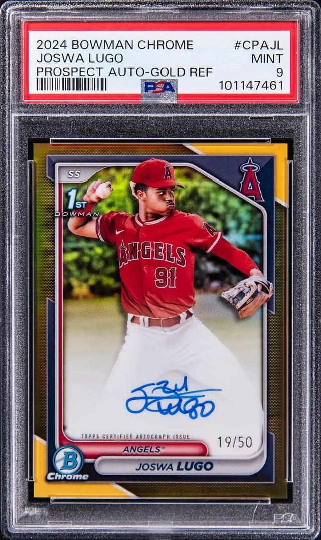 2024 Bowman Chrome Joswa Lugo Prospect Autograph Gold Refractor #CPA-JL card image