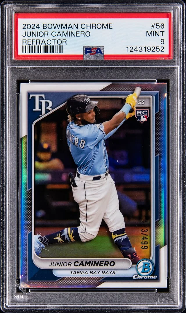 2024 Bowman Chrome Junior Caminero Refractor #56 card image