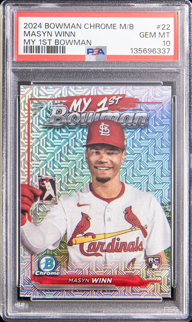 2024 Bowman Chrome Masyn Winn My 1st Bowman #22 card image