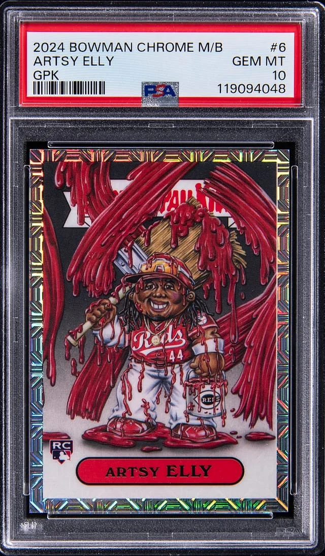 2024 Bowman Chrome Mega Box Artsy Elly Garbage Pail Kids #BGP-6 card image