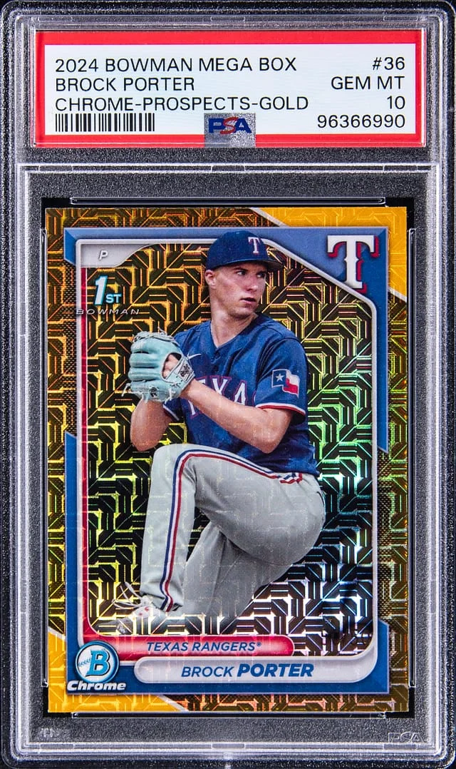2024 Bowman Chrome Mega Box Brock Porter Prospects Gold #BCP-36 card image