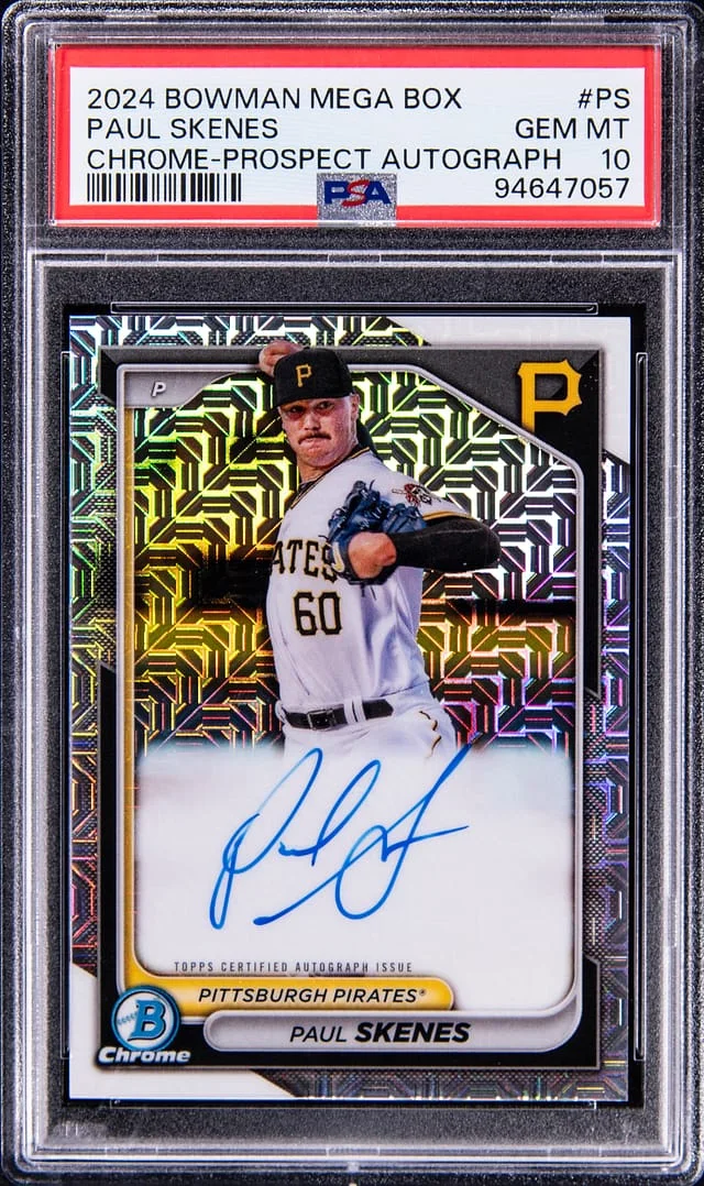 2024 Bowman Chrome Mega Box Paul Skenes Prospect Autograph #PS card image
