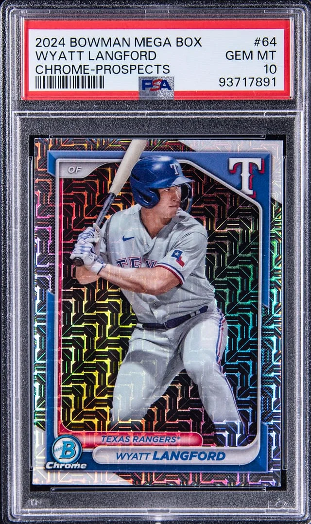 2024 Bowman Chrome Mega Box Wyatt Langford Prospects #64 card image