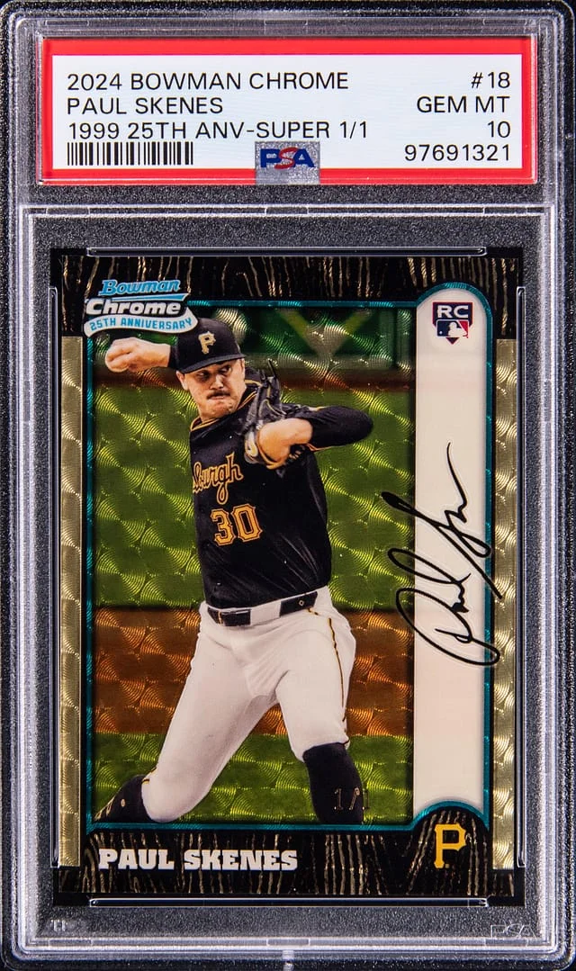 2024 Bowman Chrome Paul Skenes 1999 25th Anniversary-Super #18 card image