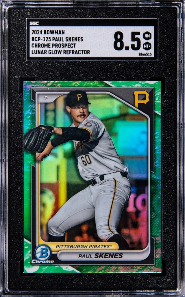 2024 Bowman Chrome Paul Skenes Prospect Luna Glow Refractor #BCP-125 card image