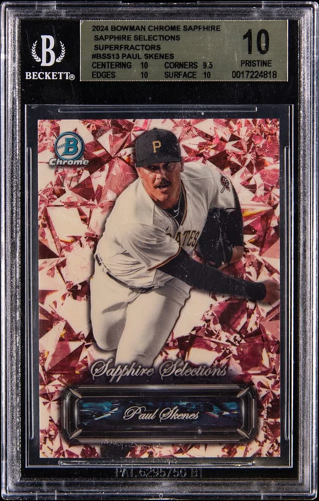 2024 Bowman Chrome Paul Skenes Edition Sapphire Selections SuperFractor #BSS-13 card image