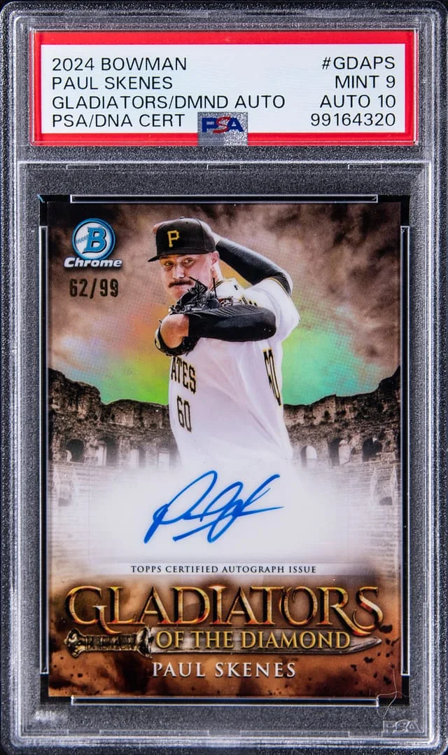 2024 Bowman Chrome Paul Skenes Gladiators of the Diamond Autograph #GDAPS card image
