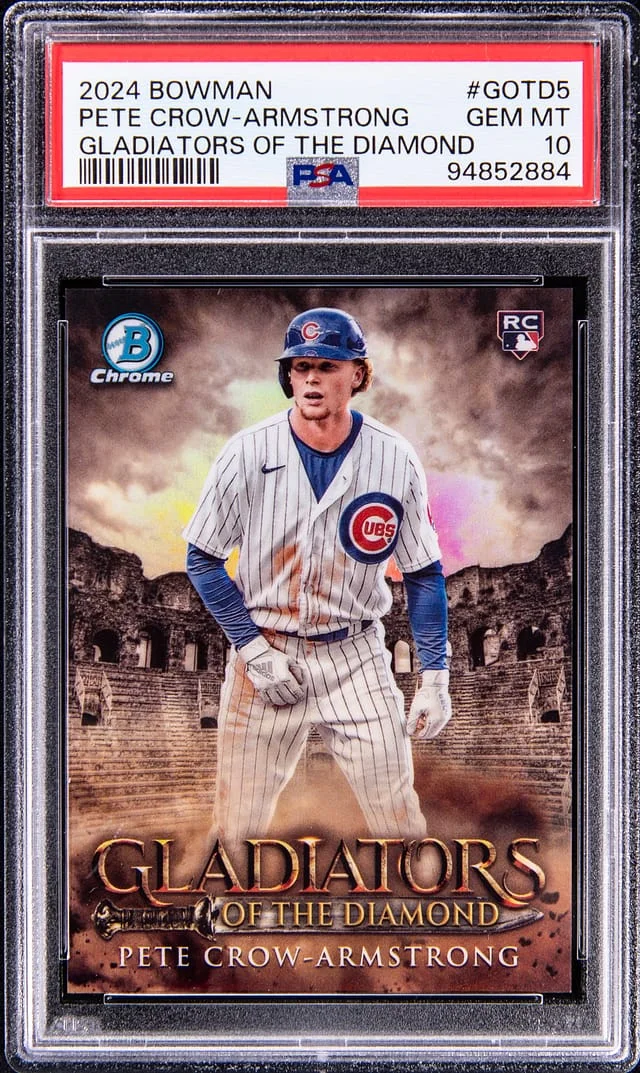 2024 Bowman Chrome Pete Crow-Armstrong Gladiators of the Diamond #GOTD5 card image