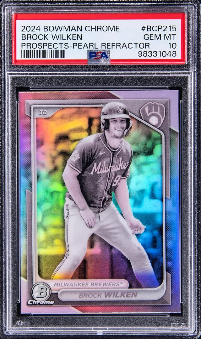2024 Bowman Chrome Prospects Brock Wilken Pearl Refractor #BCP-215 card image