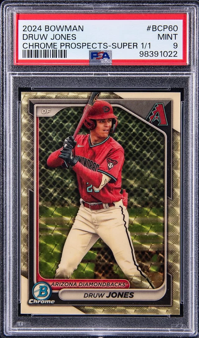 2024 Bowman Chrome Prospects Druw Jones SuperFractor #BCP-60 card image
