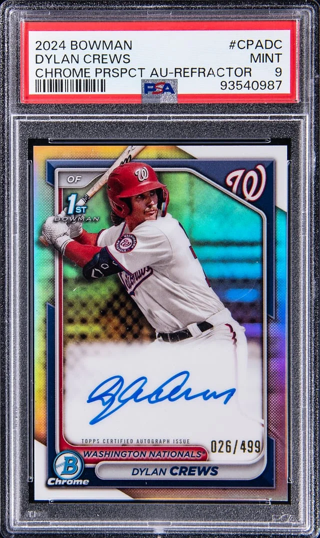 2024 Bowman Chrome Prospects Dylan Crews Autograph Refractor #CPA-DC card image