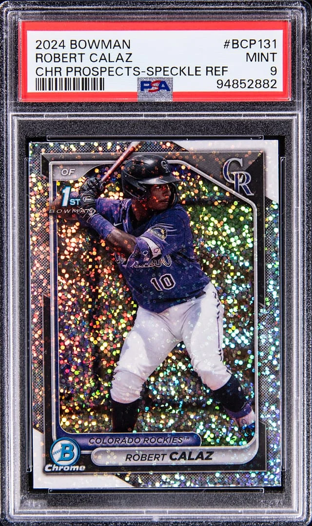 2024 Bowman Chrome Prospects Robert Calaz Speckle Refractor #BCP131 card image