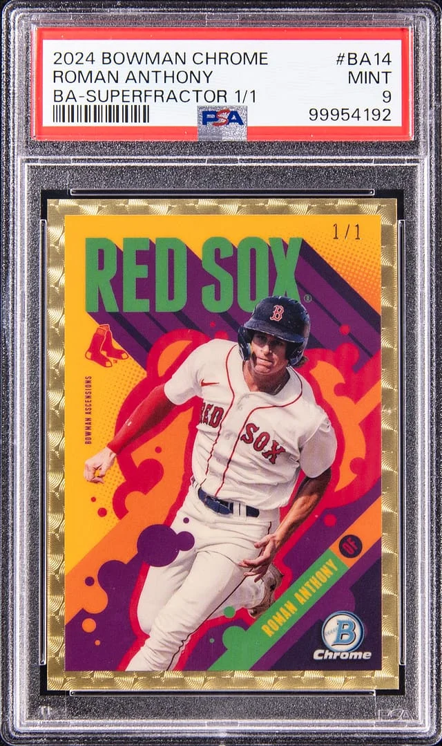 2024 Bowman Chrome Roman Anthony Bowman Ascensions SuperFractor #BA-14 card image