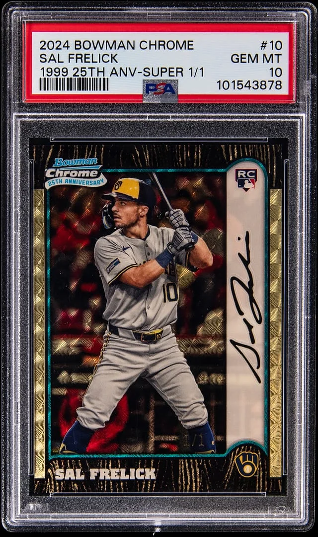 2024 Bowman Chrome Sal Frelick 1999 25th Anniversary SuperFractor #BC25-10 card image